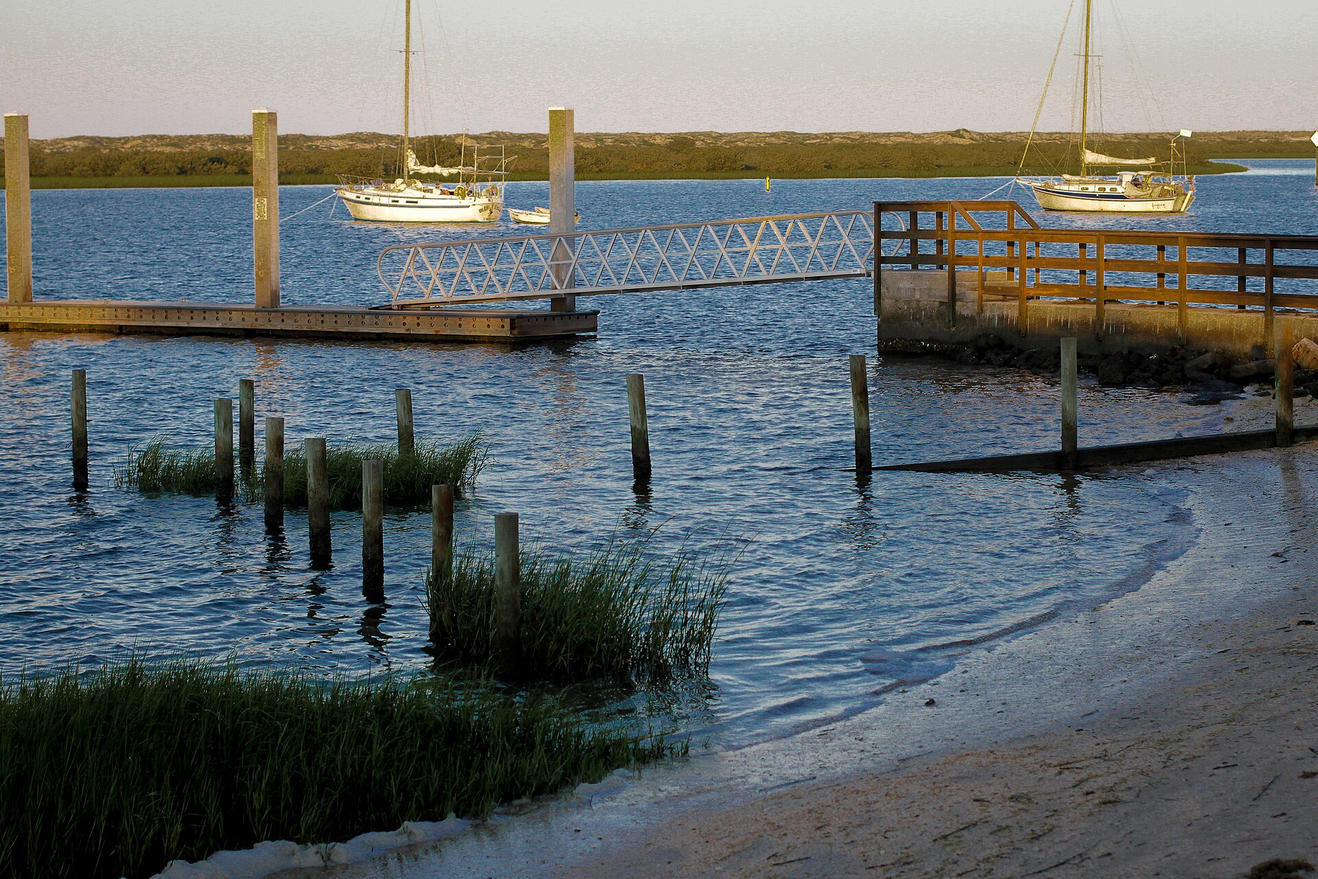 Sailboats on Matanzas Bay along the St. Augustine bayfront